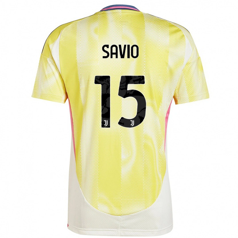 Danxen Dámské Federico Savio #15 Solární Žlutá Daleko Hráčské Dresy 2024/25 Dres