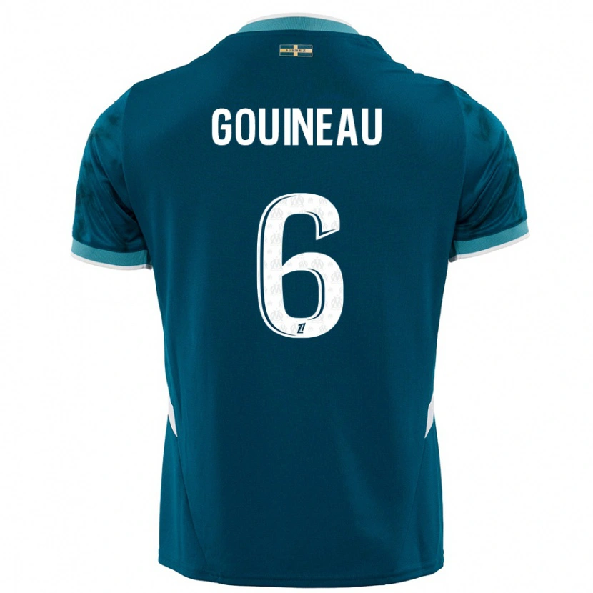 Danxen Dámské Coline Gouineau #6 Tyrkysově Modré Daleko Hráčské Dresy 2024/25 Dres