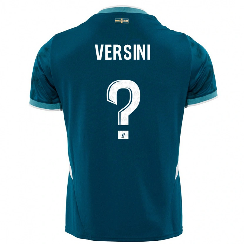 Danxen Dámské Santiago Versini #0 Tyrkysově Modré Daleko Hráčské Dresy 2024/25 Dres