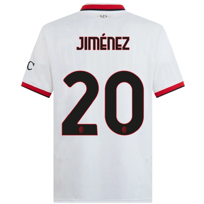 Danxen Dámské Álex Jiménez #20 Bílá Černá Červená Daleko Hráčské Dresy 2024/25 Dres