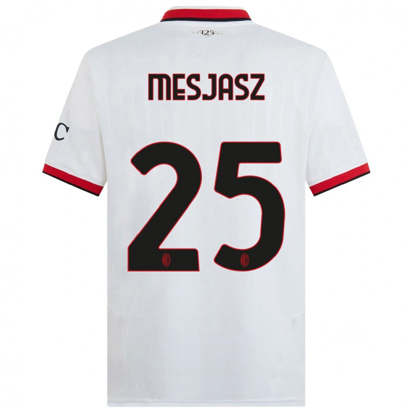 Danxen Dámské Małgorzata Mesjasz #25 Bílá Černá Červená Daleko Hráčské Dresy 2024/25 Dres