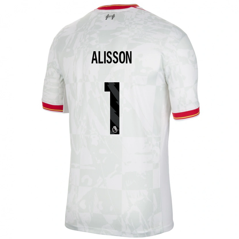 Danxen Dámské Alisson #1 Bílá Červená Černá Třetí Hráčské Dresy 2024/25 Dres