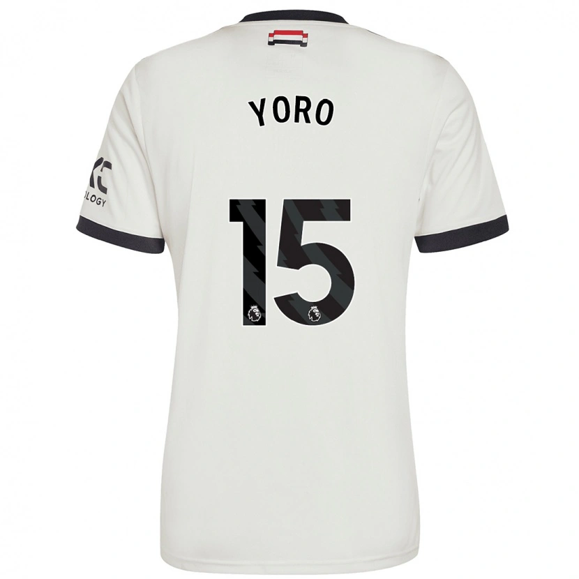 Danxen Dámské Leny Yoro #15 Off White Třetí Hráčské Dresy 2024/25 Dres