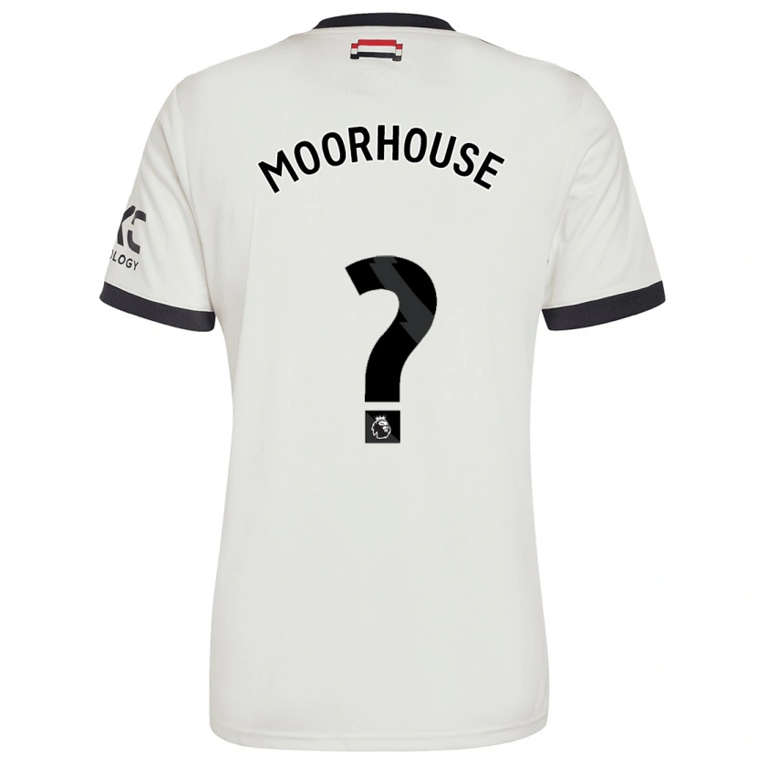 Danxen Dámské Jack Moorhouse #0 Off White Třetí Hráčské Dresy 2024/25 Dres