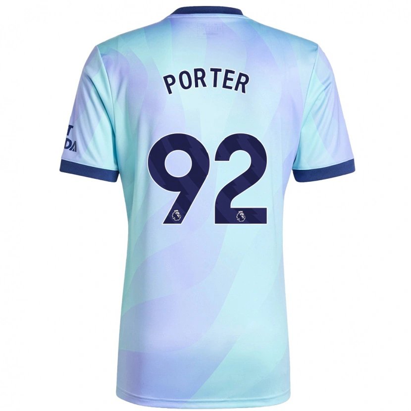Danxen Dámské Jack Porter #92 Aqua Třetí Hráčské Dresy 2024/25 Dres