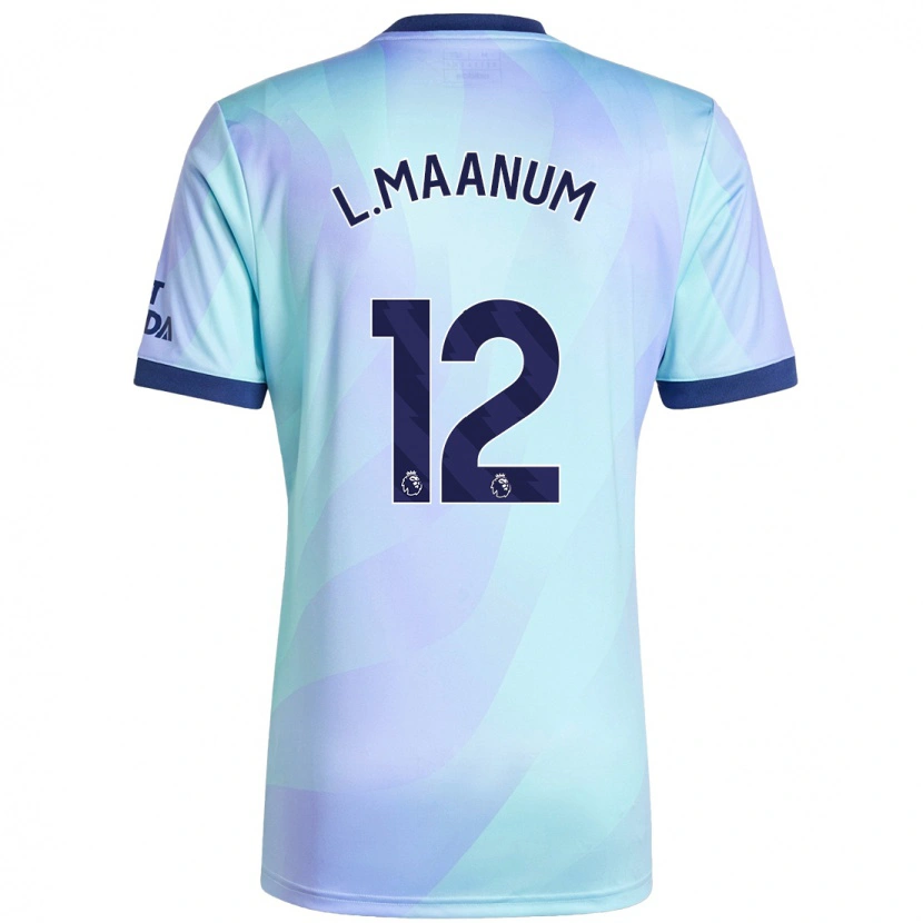 Danxen Dámské Frida Maanum #12 Aqua Třetí Hráčské Dresy 2024/25 Dres
