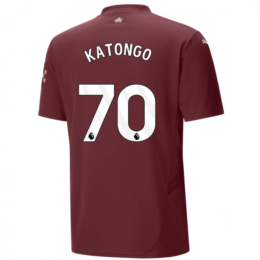 Danxen Dámské Jadel Katongo #70 Kaštanové Třetí Hráčské Dresy 2024/25 Dres