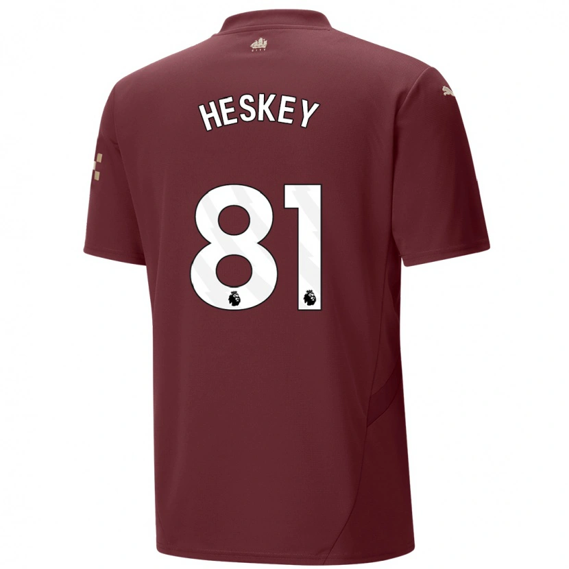 Danxen Dámské Jaden Heskey #81 Kaštanové Třetí Hráčské Dresy 2024/25 Dres