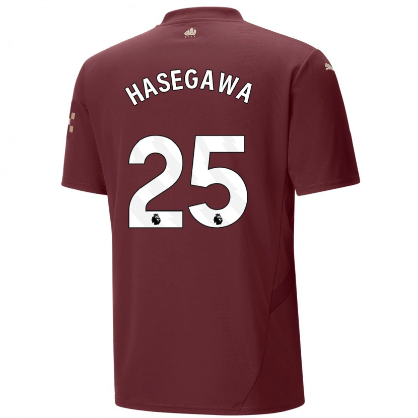 Danxen Dámské Yui Hasegawa #25 Kaštanové Třetí Hráčské Dresy 2024/25 Dres