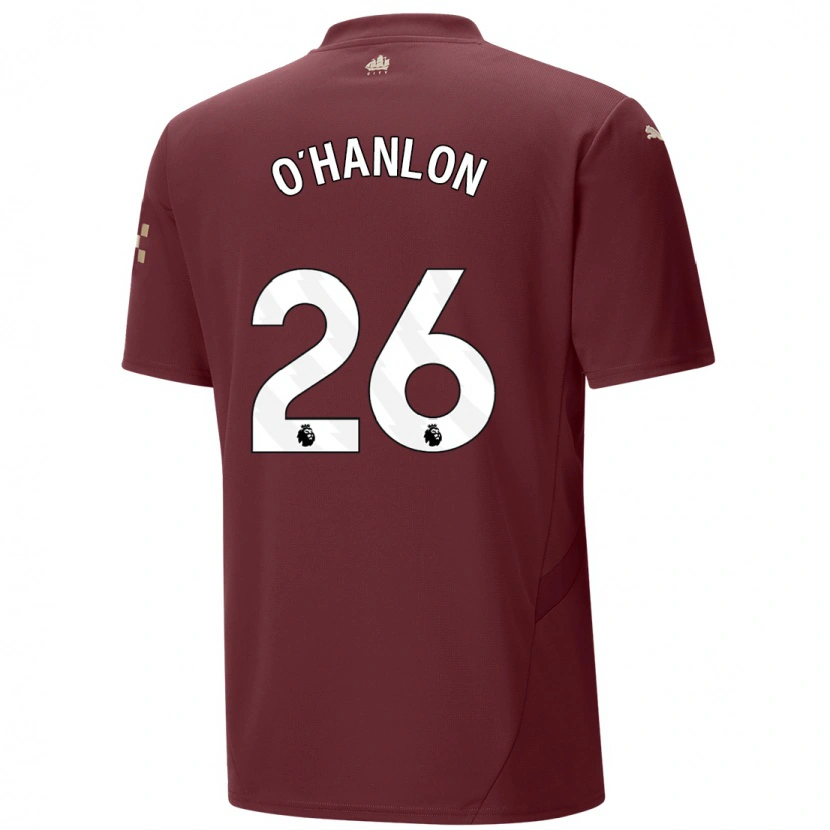 Danxen Dámské Tara O'hanlon #26 Kaštanové Třetí Hráčské Dresy 2024/25 Dres