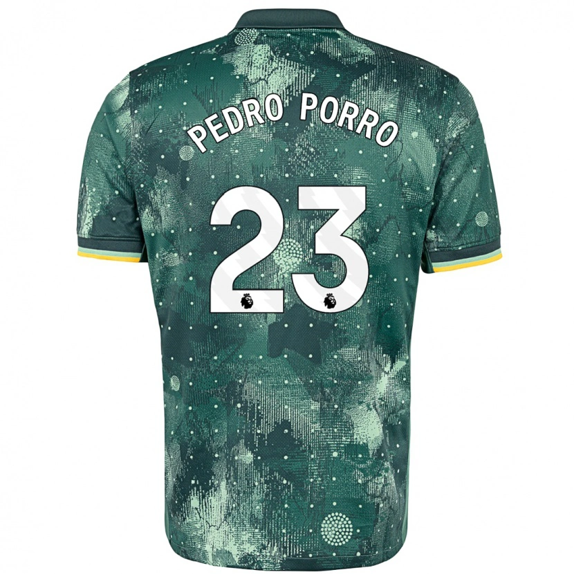 Danxen Dámské Pedro Porro #23 Zelená Máta Třetí Hráčské Dresy 2024/25 Dres