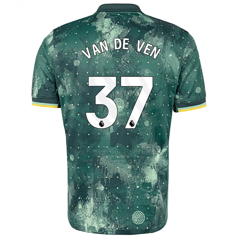 Danxen Dámské Micky Van De Ven #37 Zelená Máta Třetí Hráčské Dresy 2024/25 Dres