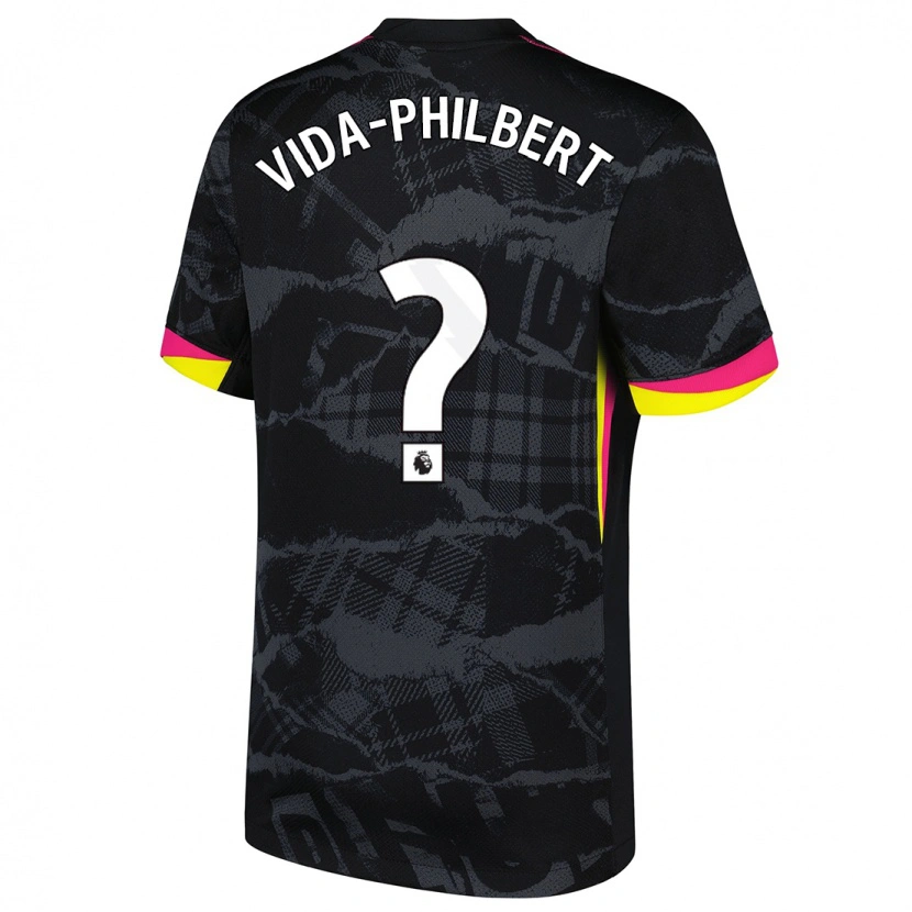 Danxen Dámské Joel Vida-Philbert #0 Černá Růžová Třetí Hráčské Dresy 2024/25 Dres