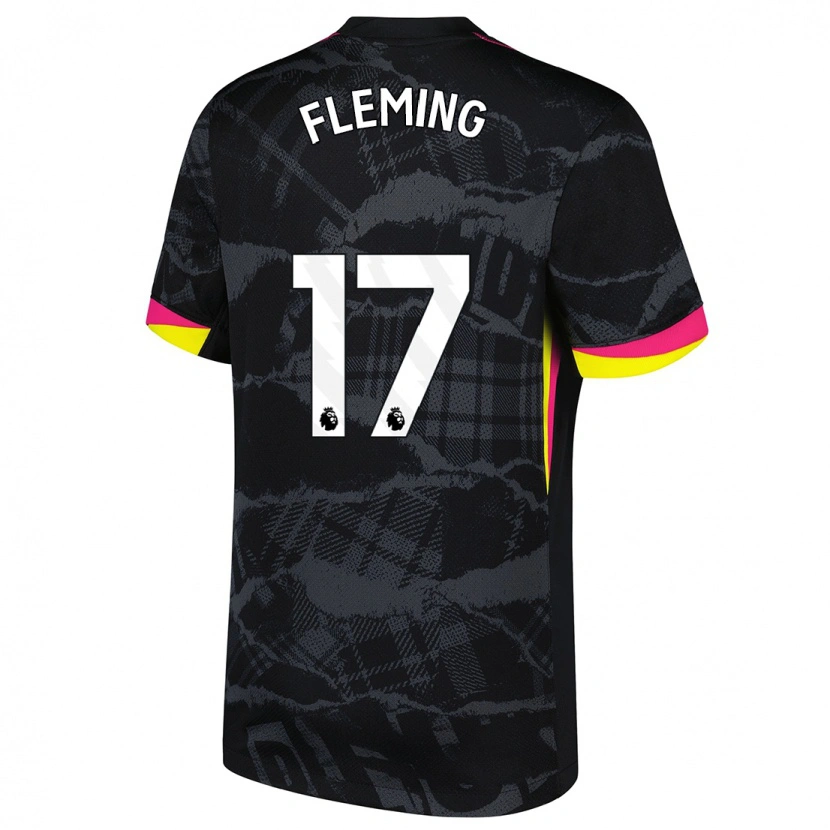 Danxen Dámské Jessie Fleming #17 Černá Růžová Třetí Hráčské Dresy 2024/25 Dres