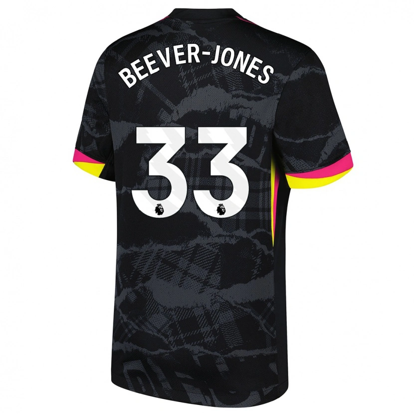 Danxen Dámské Aggie Beever-Jones #33 Černá Růžová Třetí Hráčské Dresy 2024/25 Dres