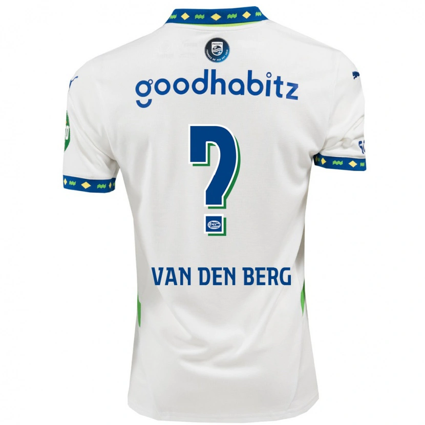 Danxen Dámské Joel Van Den Berg #0 Bílá Tmavě Modrá Třetí Hráčské Dresy 2024/25 Dres