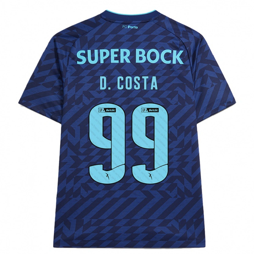 Danxen Dámské Diogo Costa #99 Námořnická Modř Třetí Hráčské Dresy 2024/25 Dres