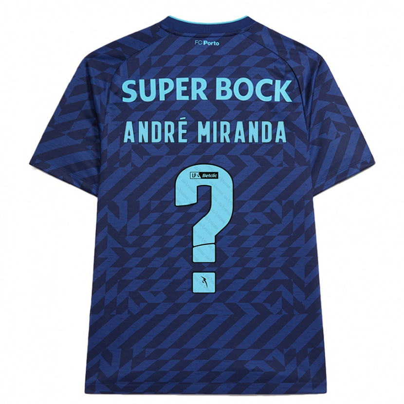 Danxen Dámské André Miranda #0 Námořnická Modř Třetí Hráčské Dresy 2024/25 Dres