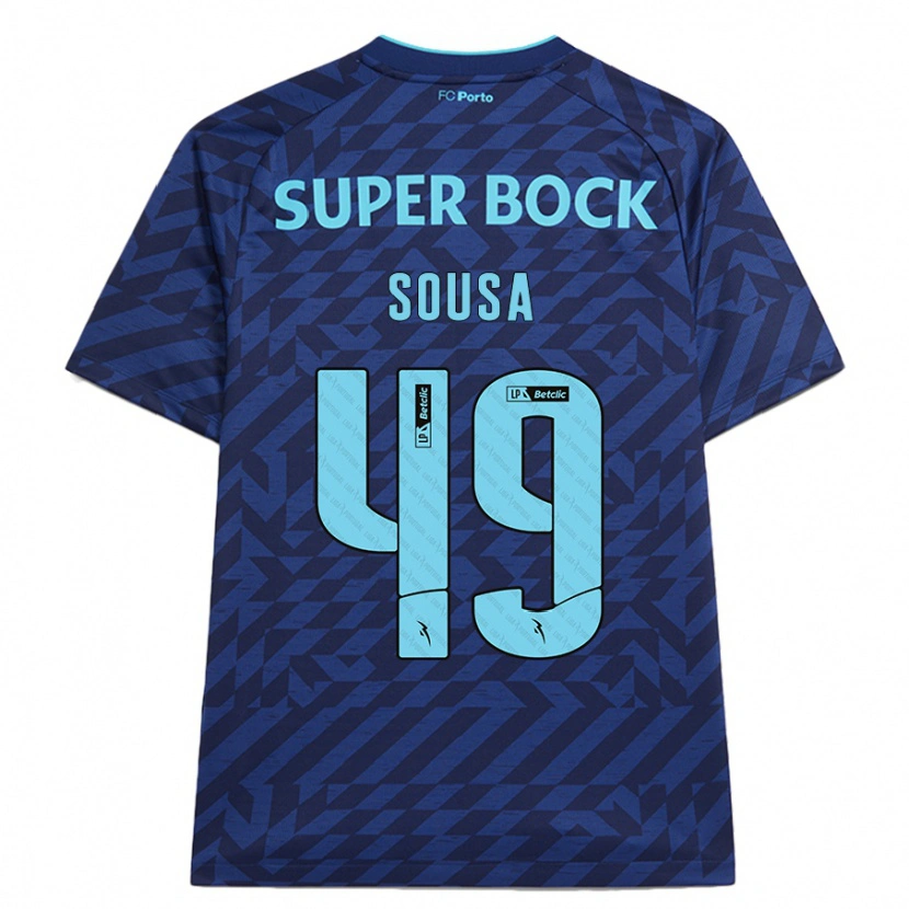 Danxen Dámské Gonçalo Sousa #49 Námořnická Modř Třetí Hráčské Dresy 2024/25 Dres