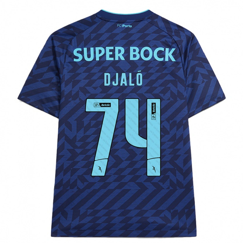 Danxen Dámské Ussumane Djaló #74 Námořnická Modř Třetí Hráčské Dresy 2024/25 Dres