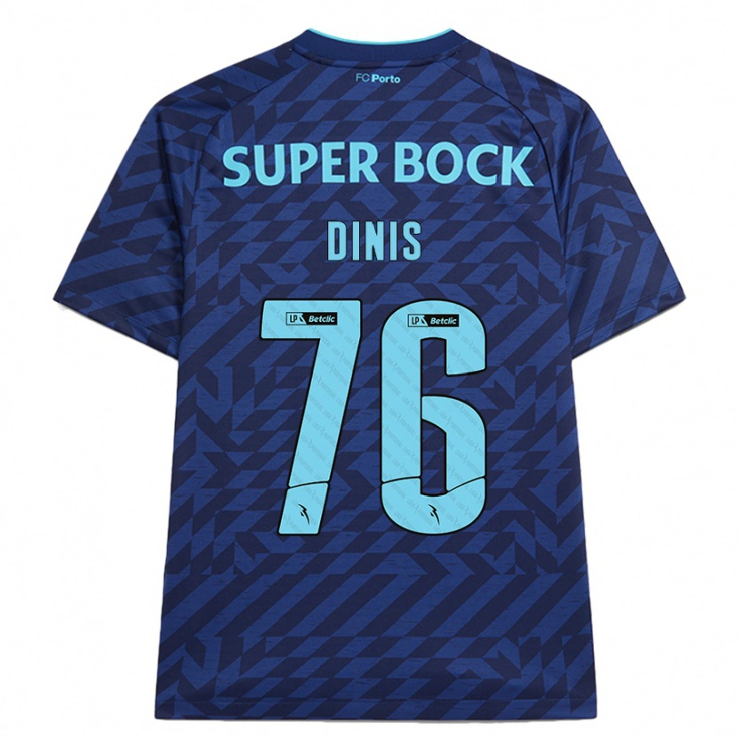 Danxen Dámské Dinis #76 Námořnická Modř Třetí Hráčské Dresy 2024/25 Dres