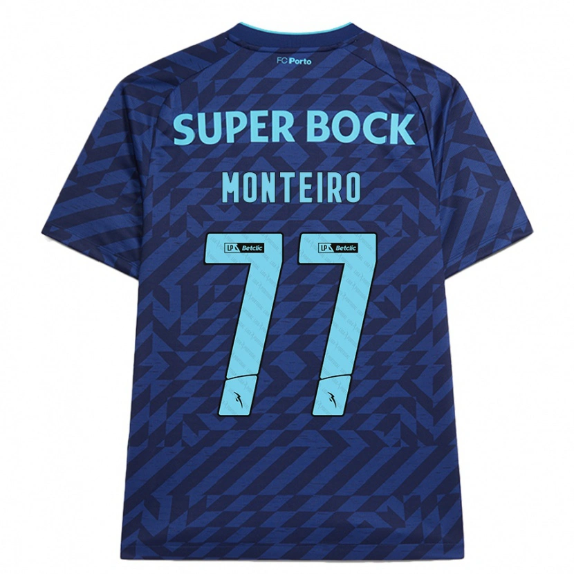 Danxen Dámské Rui Monteiro #77 Námořnická Modř Třetí Hráčské Dresy 2024/25 Dres