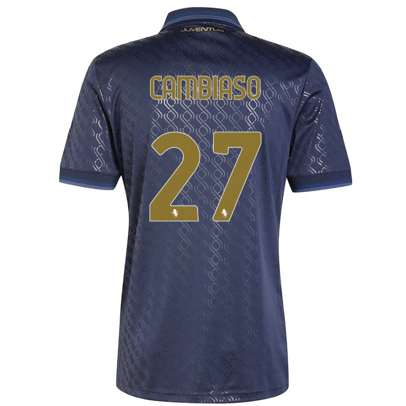 Danxen Dámské Andrea Cambiaso #27 Námořnická Modř Třetí Hráčské Dresy 2024/25 Dres