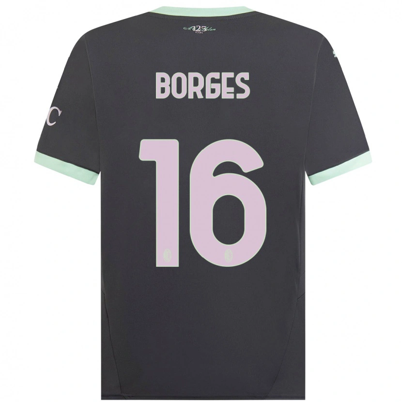 Danxen Dámské Lenny Borges #16 Šedá Třetí Hráčské Dresy 2024/25 Dres