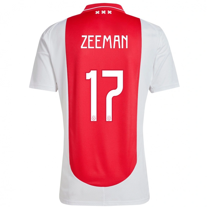 Danxen Dětské Kelly Zeeman #17 Červená Bílá Domů Hráčské Dresy 2024/25 Dres