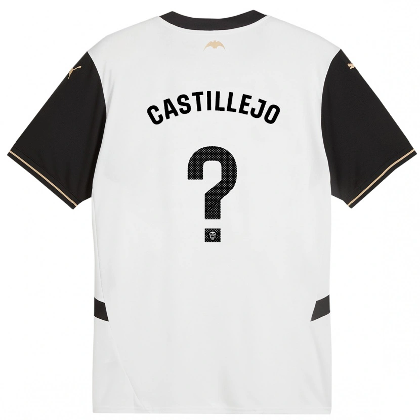 Danxen Dětské Samu Castillejo #0 Bílá Černá Domů Hráčské Dresy 2024/25 Dres