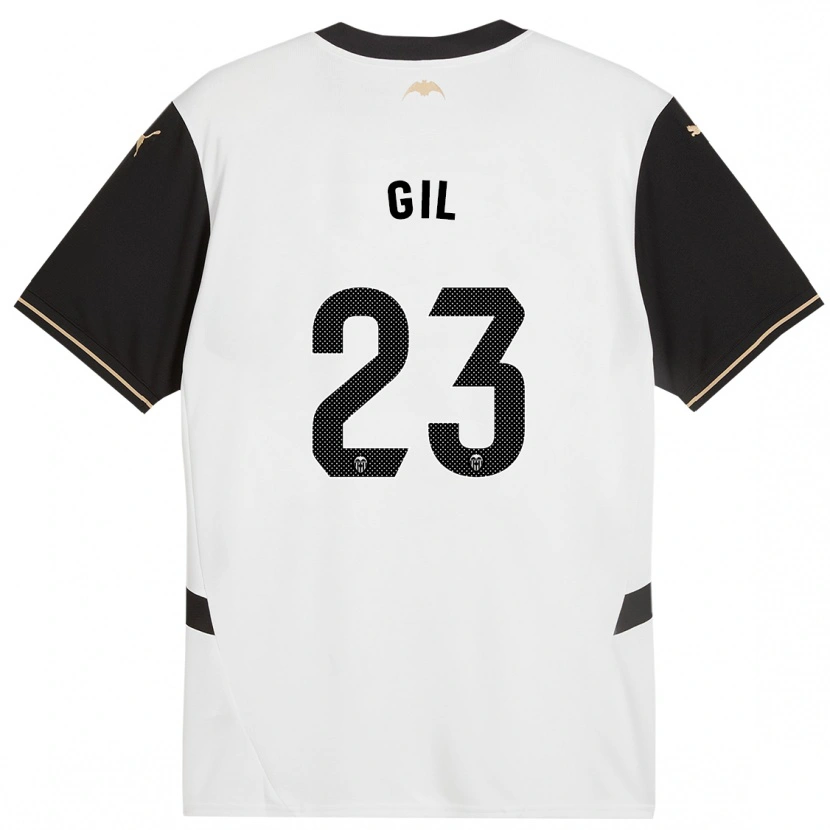 Danxen Dětské Elena Gil #23 Bílá Černá Domů Hráčské Dresy 2024/25 Dres
