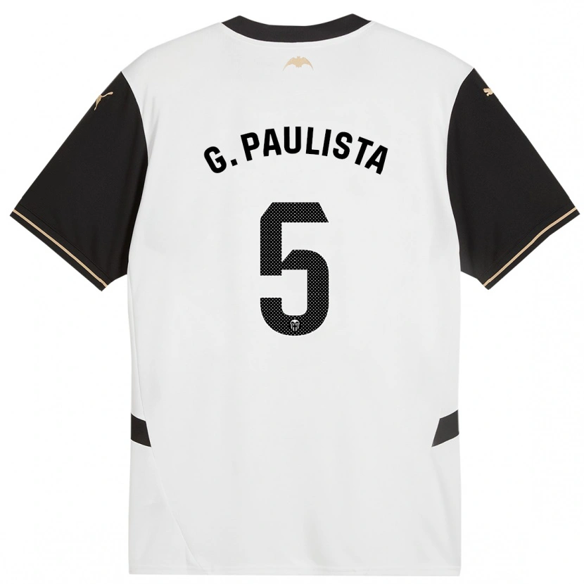 Danxen Dětské Gabriel Paulista #5 Bílá Černá Domů Hráčské Dresy 2024/25 Dres