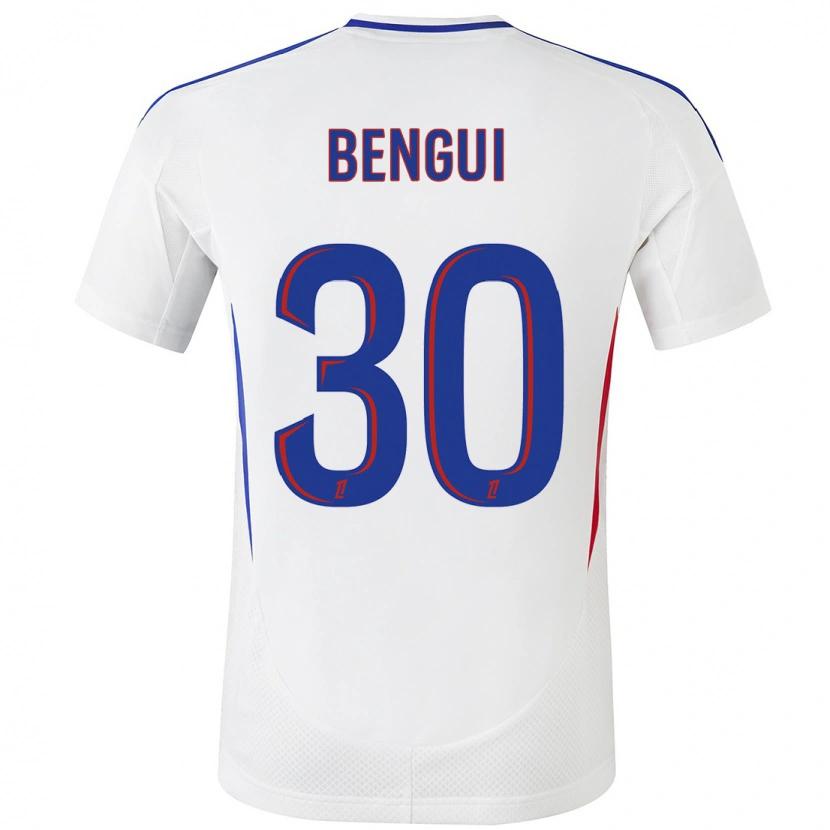 Danxen Dětské Justin Bengui Joao #30 Bílá Modrá Domů Hráčské Dresy 2024/25 Dres