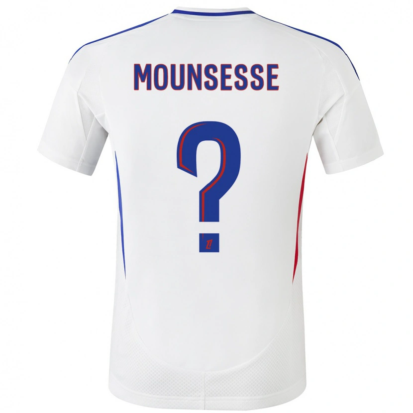 Danxen Dětské Jérémy Mounsesse #0 Bílá Modrá Domů Hráčské Dresy 2024/25 Dres