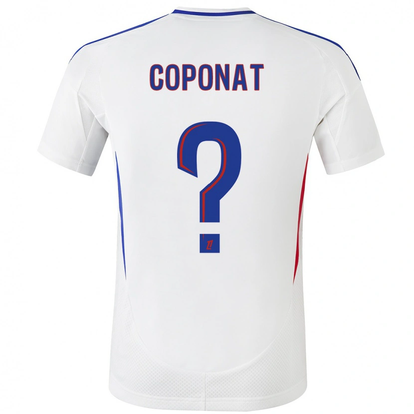 Danxen Dětské Lilian Coponat #0 Bílá Modrá Domů Hráčské Dresy 2024/25 Dres