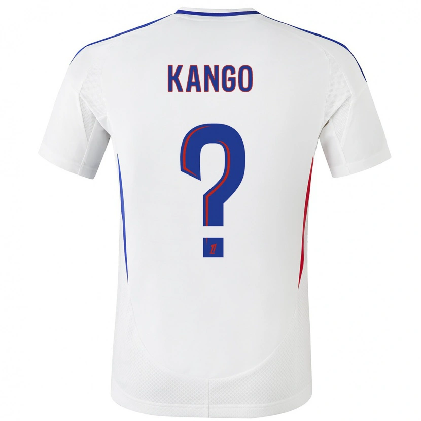 Danxen Dětské Steeve Kango #0 Bílá Modrá Domů Hráčské Dresy 2024/25 Dres