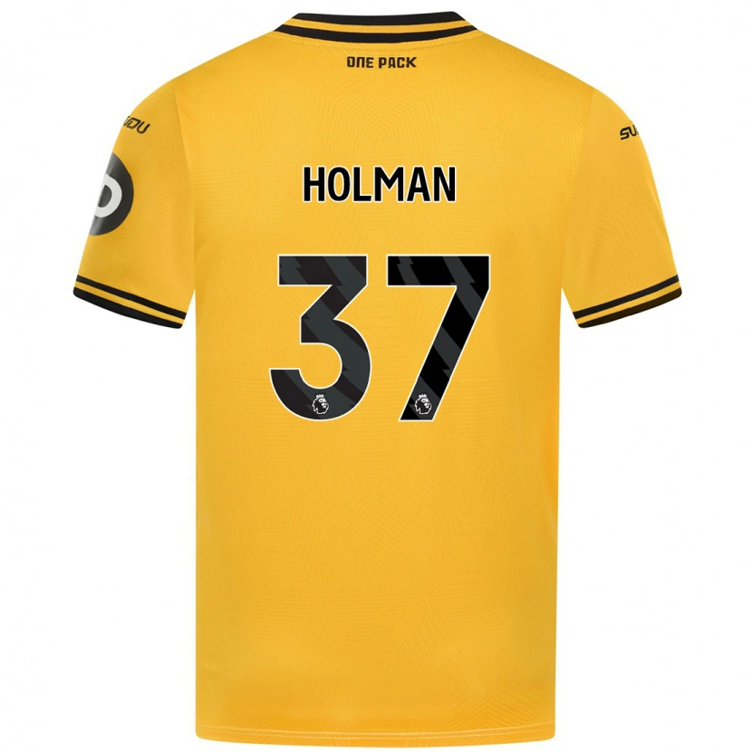 Danxen Dětské Fletcher Holman #37 Žluť Domů Hráčské Dresy 2024/25 Dres