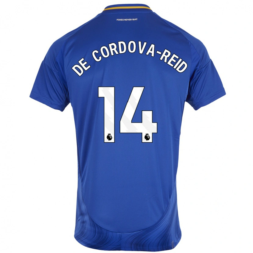 Danxen Dětské Bobby De Cordova-Reid #14 Modrá Bílá Domů Hráčské Dresy 2024/25 Dres