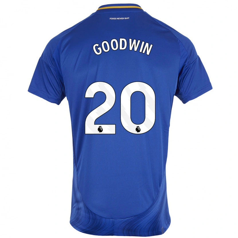 Danxen Dětské Missy Goodwin #20 Modrá Bílá Domů Hráčské Dresy 2024/25 Dres