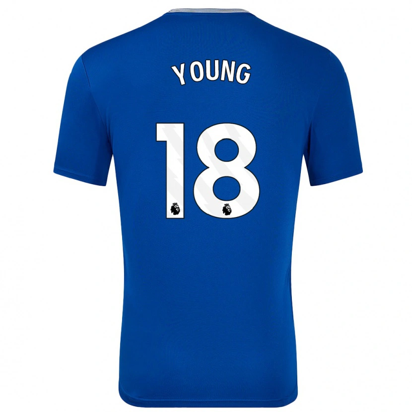 Danxen Dětské Ashley Young #18 Modrá S Domů Hráčské Dresy 2024/25 Dres