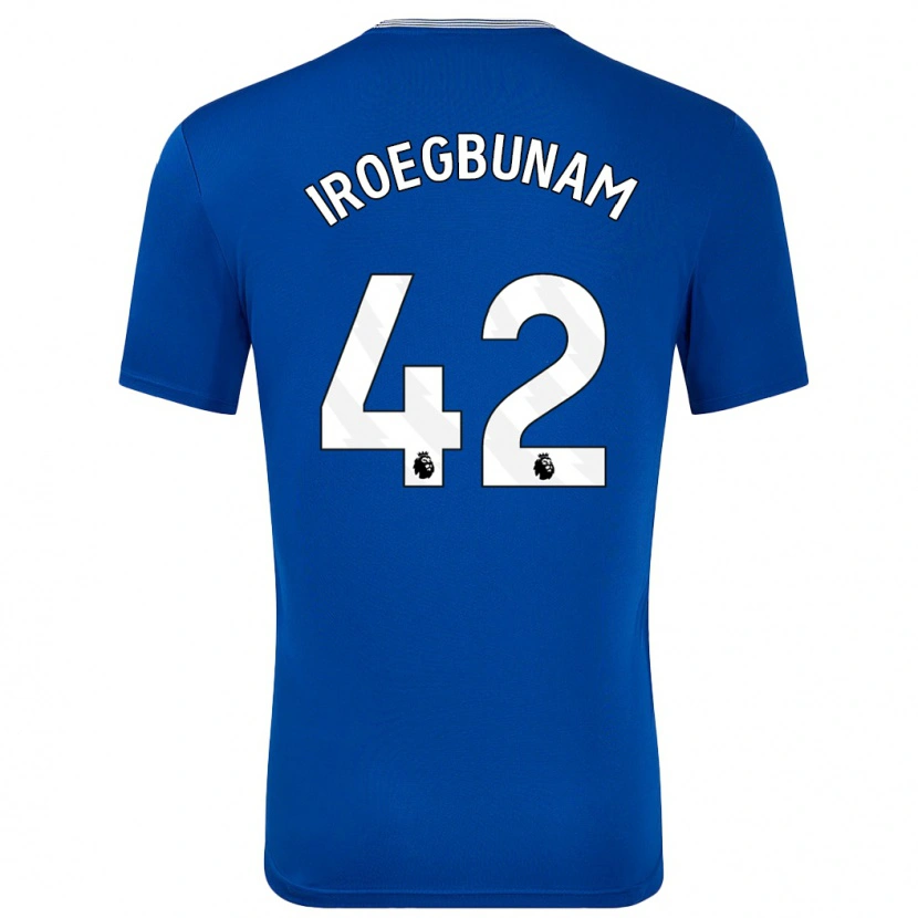 Danxen Dětské Tim Iroegbunam #42 Modrá S Domů Hráčské Dresy 2024/25 Dres