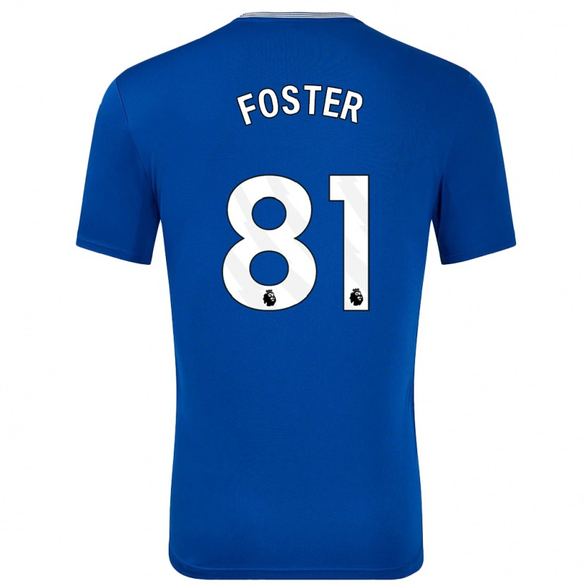 Danxen Dětské Harvey Foster #81 Modrá S Domů Hráčské Dresy 2024/25 Dres