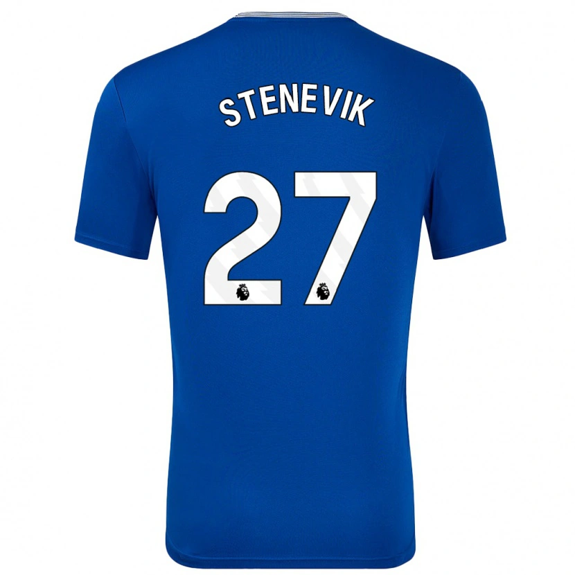 Danxen Dětské Elise Stenevik #27 Modrá S Domů Hráčské Dresy 2024/25 Dres