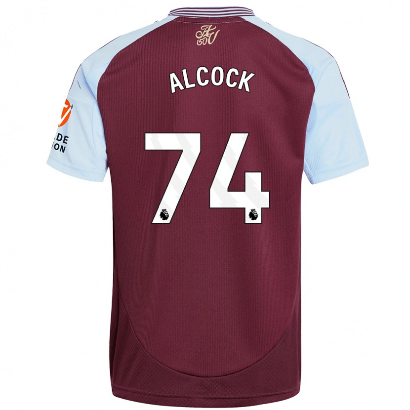 Danxen Dětské Todd Alcock #74 Vínově Modrá Domů Hráčské Dresy 2024/25 Dres