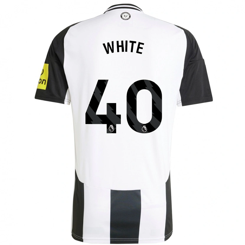 Danxen Dětské Joe White #40 Bílá Černá Domů Hráčské Dresy 2024/25 Dres