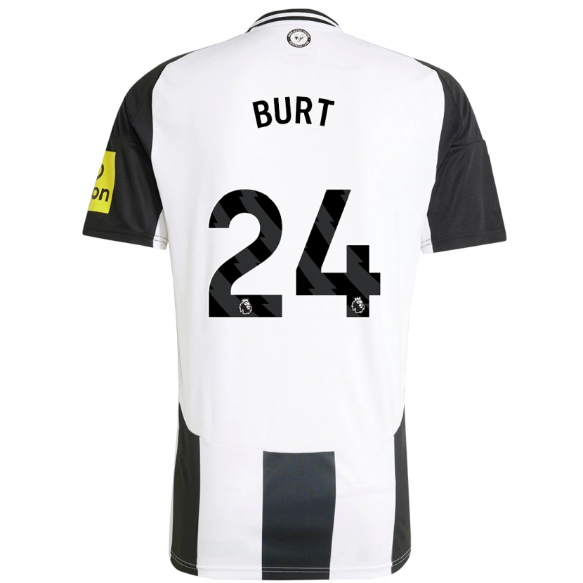 Danxen Dětské Daisy Burt #24 Bílá Černá Domů Hráčské Dresy 2024/25 Dres