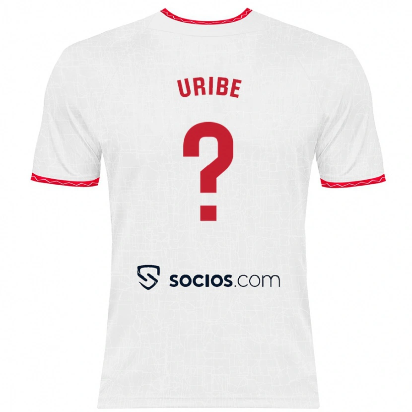 Danxen Dětské Raúl Uribe #0 Bílá Červená Domů Hráčské Dresy 2024/25 Dres