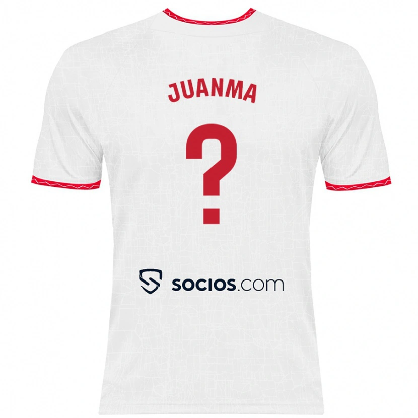 Danxen Dětské Juanma #0 Bílá Červená Domů Hráčské Dresy 2024/25 Dres
