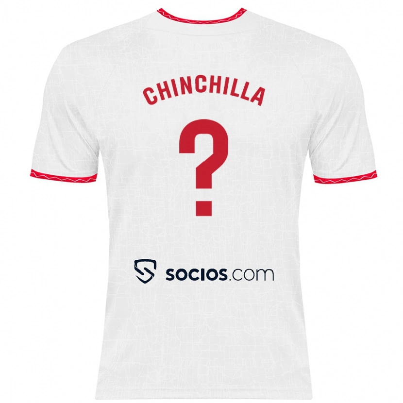 Danxen Dětské Gustavo Chinchilla #0 Bílá Červená Domů Hráčské Dresy 2024/25 Dres