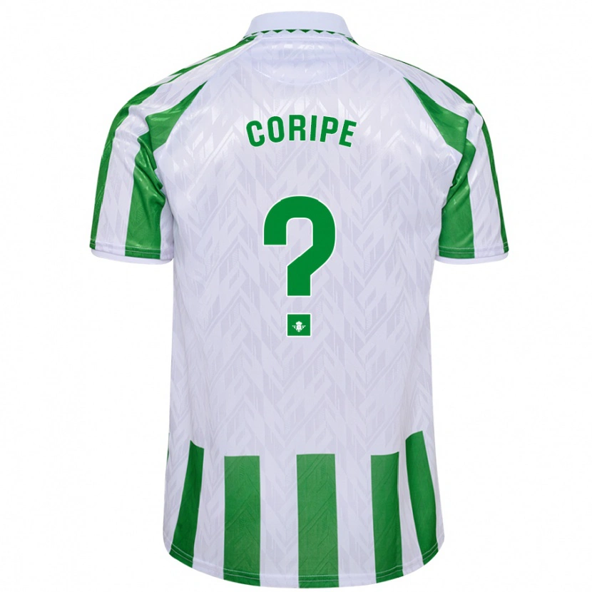 Danxen Dětské Coripe #0 Zelené Bílé Pruhy Domů Hráčské Dresy 2024/25 Dres
